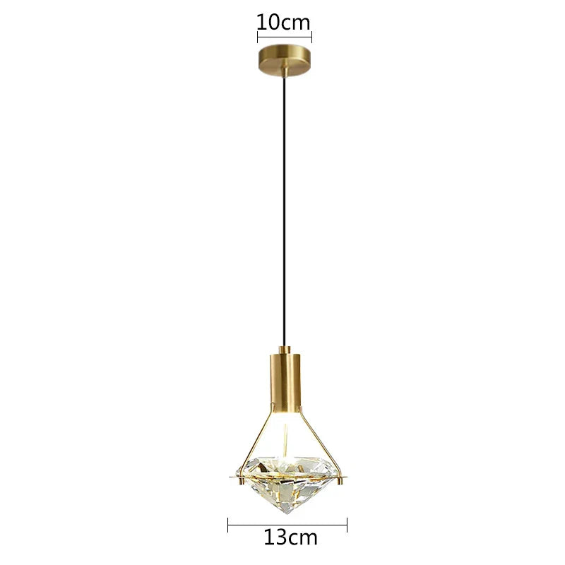 DecorBites™ Diamond Crystal Wall Lamp for Bedroom Living Room Staircase Indoor Lighting