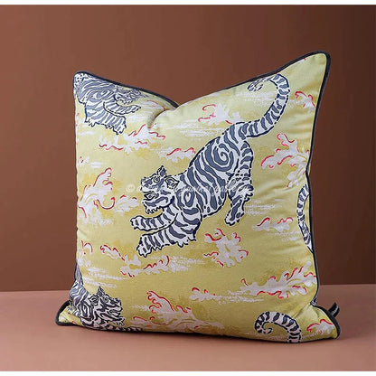 DecorBites™ Circus Horse Print Velvet Cushion Cover in Various Sizes