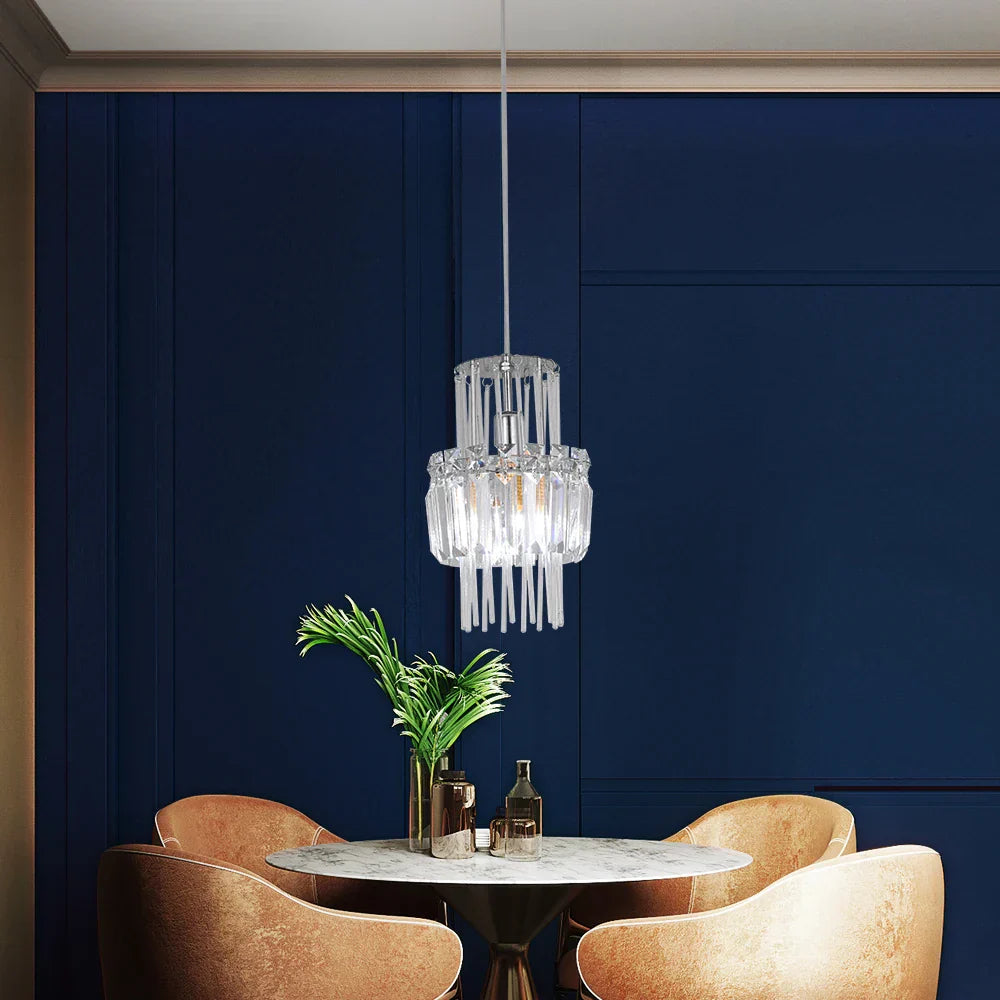 DecorBites™ Crystal Glass Ceiling Chandelier for Bright Home Hotel Decor