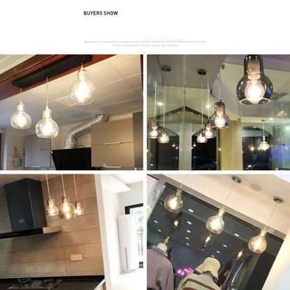 DecorBites™ Glass Pendant Lights Modern Indoor Decoration Ceiling Lamp