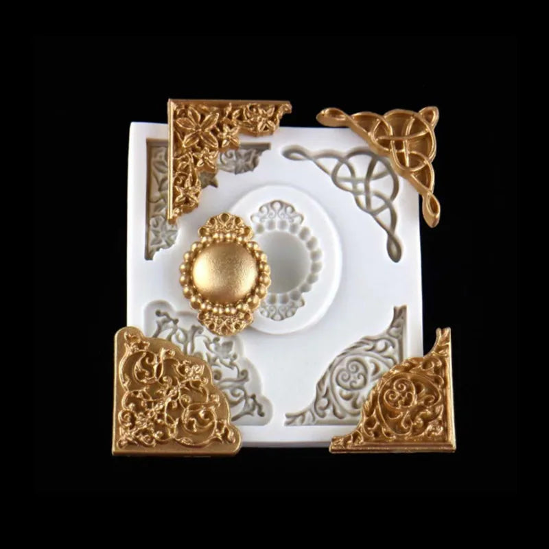 DecorBites™ Lace Embossing Mold for Fondant, Chocolate, and UV Resin Crafts