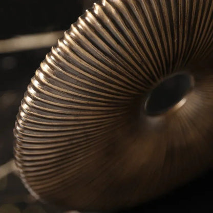 DecorBites™ Golden Round Openwork Ring - Home Decor Sculpture Hollow Out Figurines