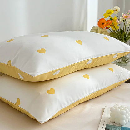 DecorBites™ Love Printed Pillowcase Set - Simple Style, 2Pcs