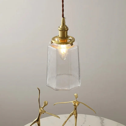 DecorBites™ Clear Glass LED Pendant Lamp Modern Nordic Style Adjustable Hanging Light