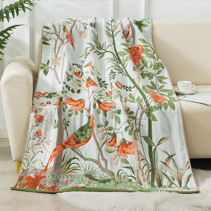 منشفة حمام من القطن والشاش من ديكوربايتس™ - مقاس كبير 90×180 سم