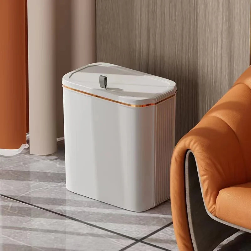 DecorBites™ Kitchen Trash Can Wall Mounted Hanging Bin with Lid