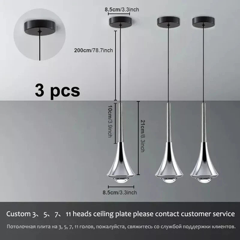 DecorBites™ Lodes Rain Pendant Lamp LED Light Danish Design Bedroom Living Room Decor