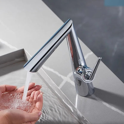 DecorBites™ Brushed Gold Basin Faucet - Rose Gold Bathroom Sink Mixer Tap