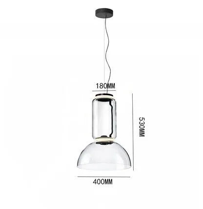 DecorBites™ Heavy Glass Modern Chandelier Pendant Lamps for Living Room, Dining Room, and Store