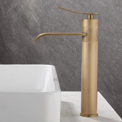 DecorBites™ Bronze Bathroom Sink Faucet Hot & Cold Brass Basin Mixer Water Tap
