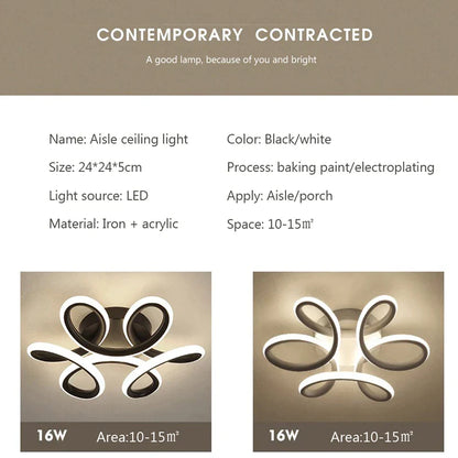 Lámpara de techo LED DecorBites™: Iluminación moderna para pasillos, escaleras, cocinas, áticos e interiores.