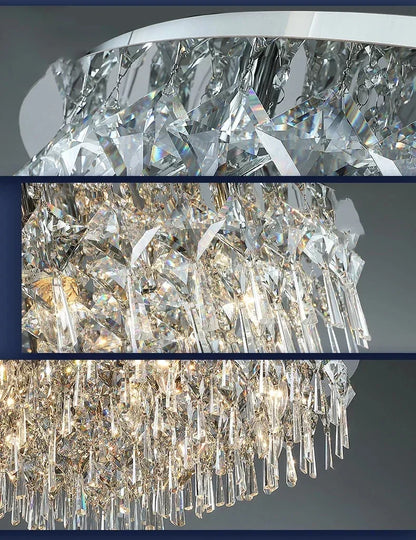 Lámpara de techo de cristal DecorBites™: Lámpara de techo LED moderna y lujosa para iluminación interior del hogar