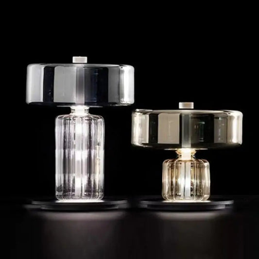 Lámpara de escritorio DecorBites™ de cristal artístico: Diseño minimalista nórdico para dormitorio y sala de estar