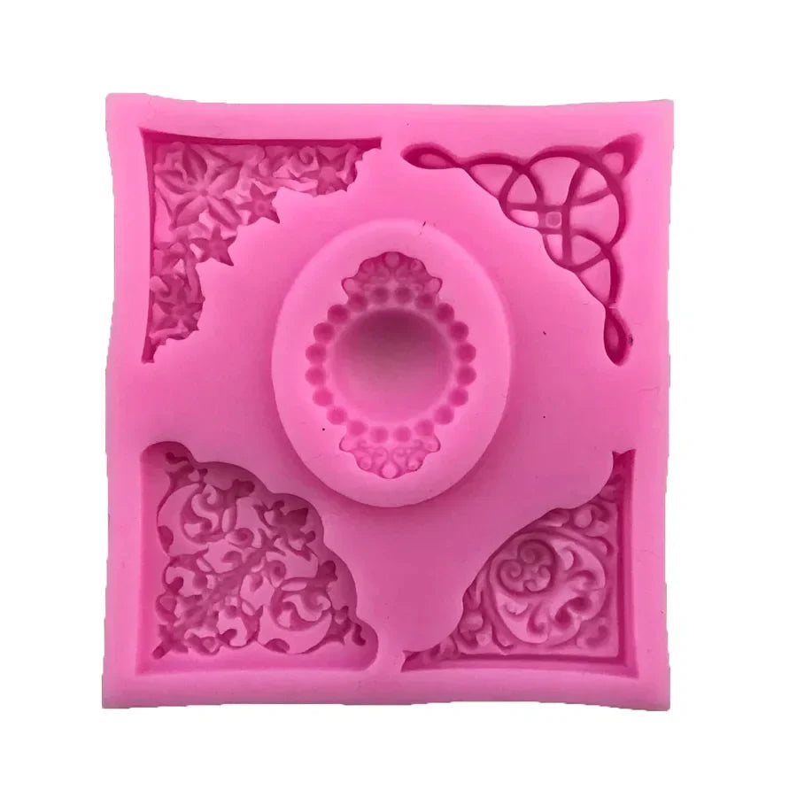 DecorBites™ Lace Embossing Mold for Fondant, Chocolate, and UV Resin Crafts