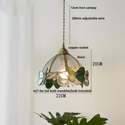 DecorBites™ Butterfly Glass LED Pendant Lights: Modern Nordic Kitchen Fixture