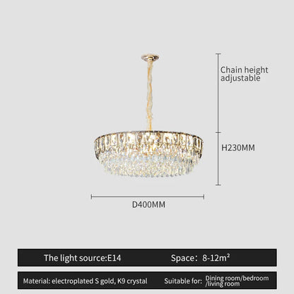 DecorBites™ Crystal Chandelier: Modern Luxury Lighting for Home, Hotel, Restaurant