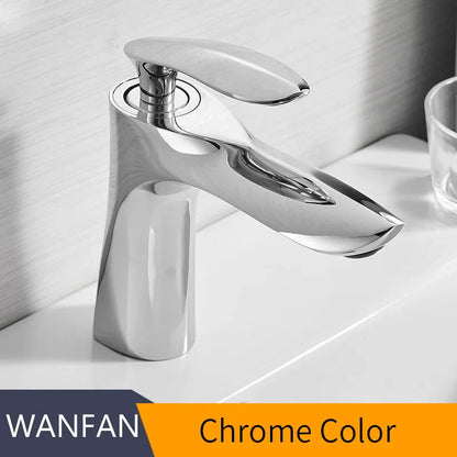 DecorBites™ Gold Waterfall Bathroom Faucet - Single Handle Basin Mixer Tap, Elegant Design