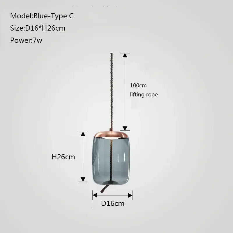 Lámpara colgante DecorBites™ con diseño de nudo de cristal para dormitorio, cocina y comedor.