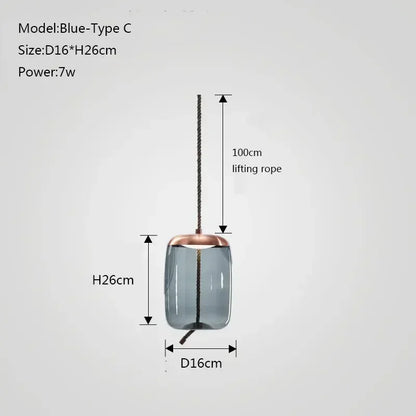 Lámpara colgante DecorBites™ con diseño de nudo de cristal para dormitorio, cocina y comedor.