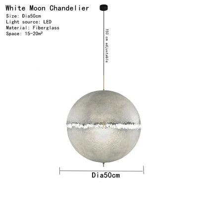 DecorBites™ Designer Moon Pendant Chandelier High-end LED Lighting for Living Room Bedroom