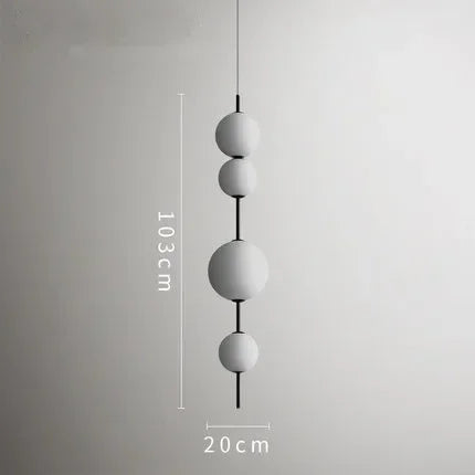 Lámpara colgante LED con bola de cristal DecorBites™ para restaurantes, cafeterías, dormitorios y cocinas modernas.