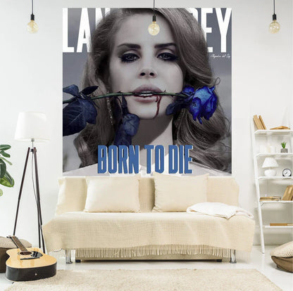 Lana Del Rey Tapestry - Hippie Aesthetic Wall Hanging by Decobites