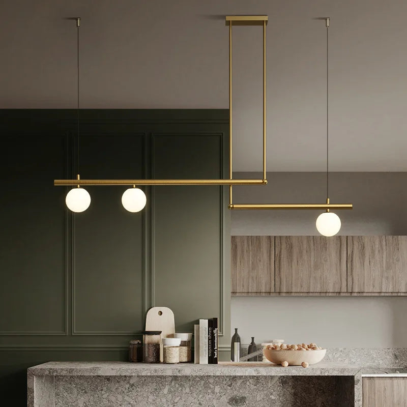 Modern Linear Hanging Chandelier