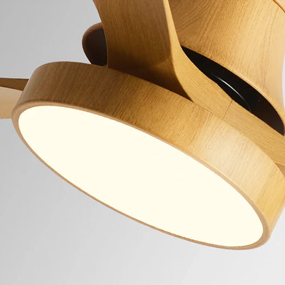 DecorBites™ Low Profile Ceiling Fan Light with Black ABS Blades and Control - Indoor Use