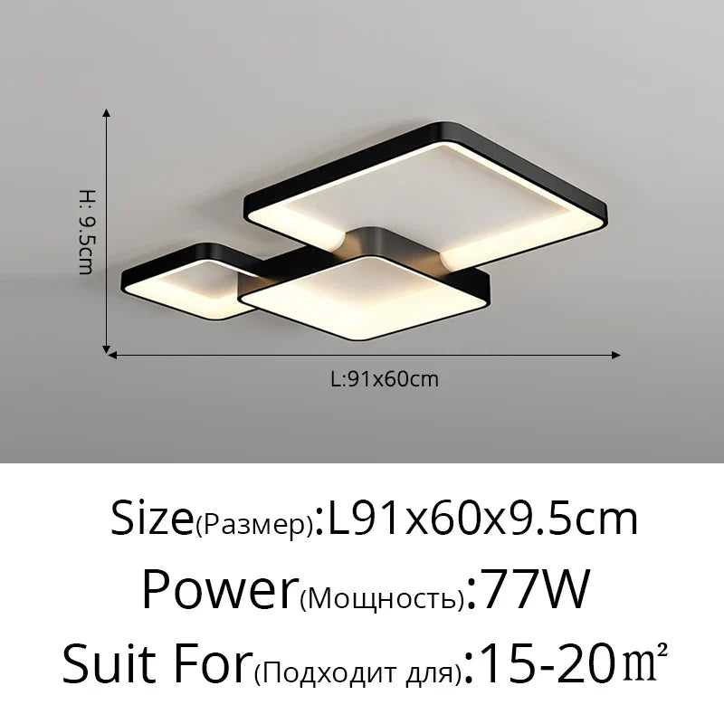 DecorBites™ LED Chandelier: Modern Indoor Lighting for Bedroom, Kitchen, Living Room, Dining Room