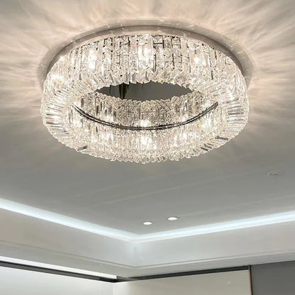 DecorBites™ Crystal Ceiling Lamp: Modern Bedroom & Living Room LED Light Luxe Atmosphere