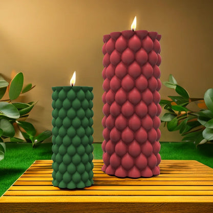 Fried Dough Twists round candle silicone mold woven ball candle silicone mold spiral geometry cylindrical candle silicone mold