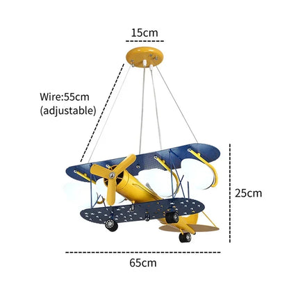 DecorBites™ Airplane Chandelier LED Lights for Boy's Room