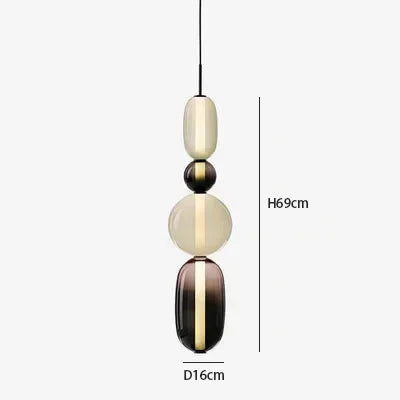 Nordic Colored Glass Pendant Light