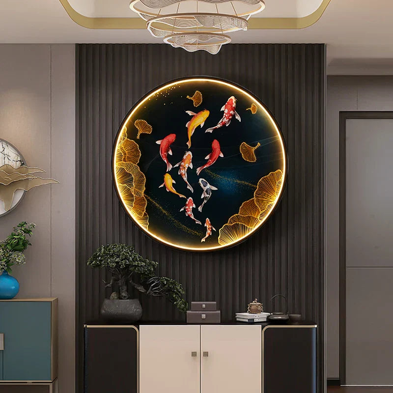 Aplique de pared con peces LED Decorbites™: Luminaria creativa para el dormitorio