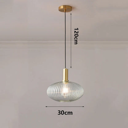 Modern Ring Glass Pendant Light