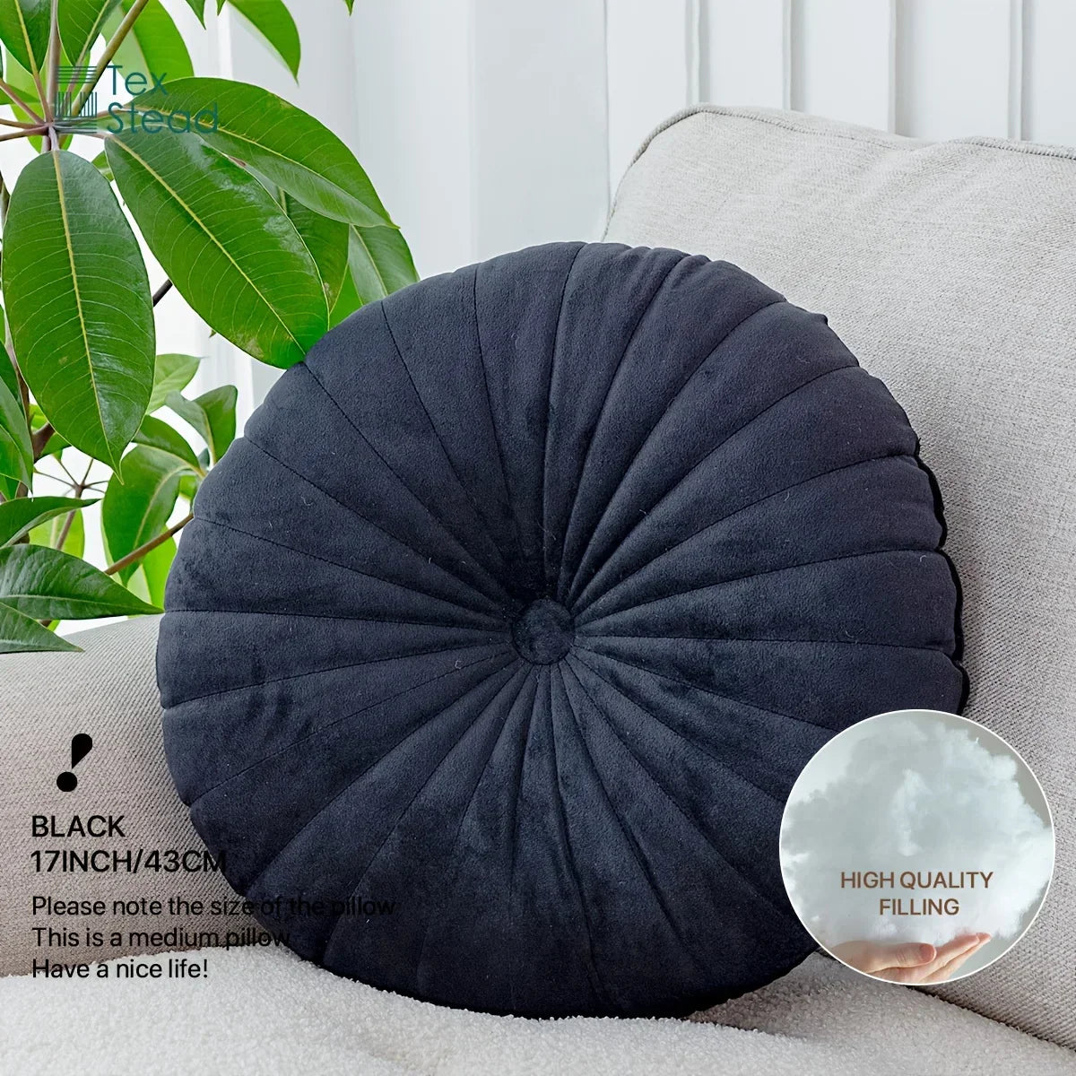 Decobites Floor Cushion: Soft, Durable, Comfortable Seat Cushion for Chairs and Sofas