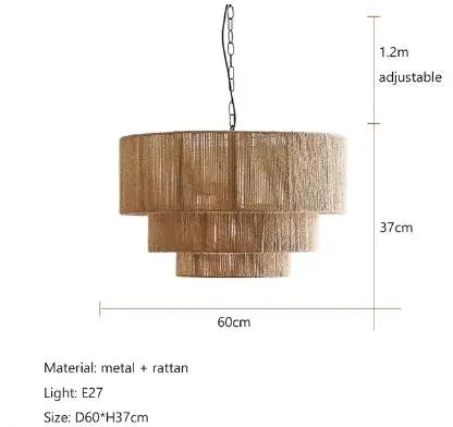 DecorBites™ Hemp Rope Wall Lamp for Bedroom and Living Room