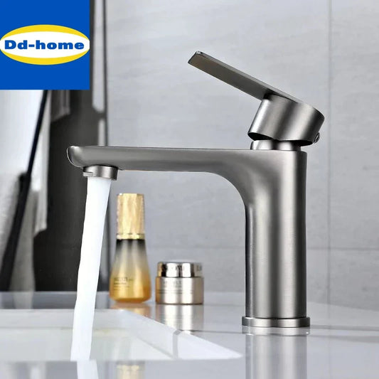 DecorBites™ High Spout Luxury Hot Cold Water Basin Faucet for Bathroom Toilet Bathtub