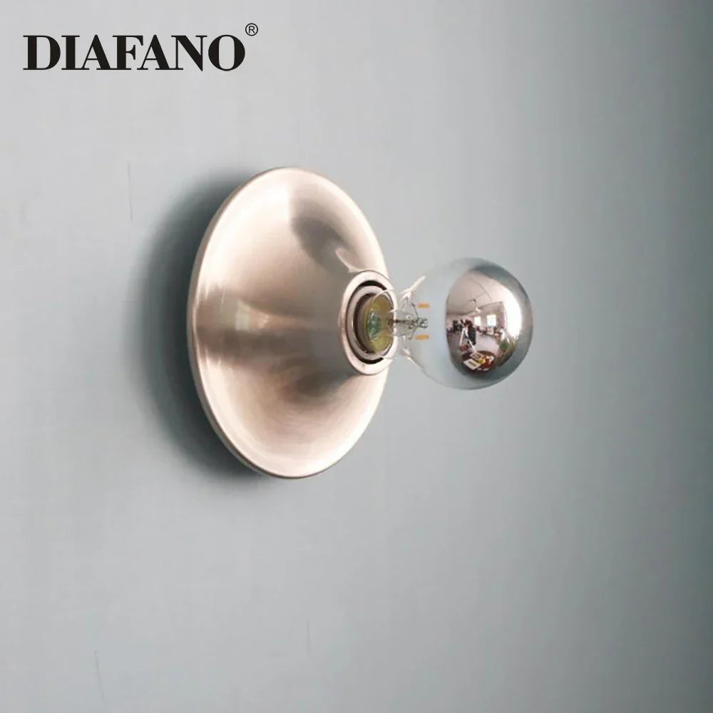 DecorBites™ LED Macaron Wall Lamp: Retro Colorful Bedroom Light, E27 Living Room Lighting