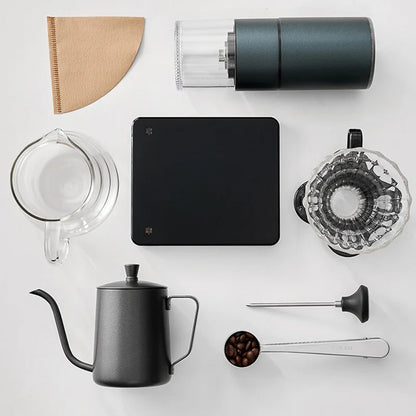 DecorBites™ Hand Punch Coffee Pot Gooseneck Spout Kettle Long Mouth Maker