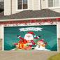 Decobites Christmas Backdrop Cloth for Festive Garage Door Decor & Party Venue Scene