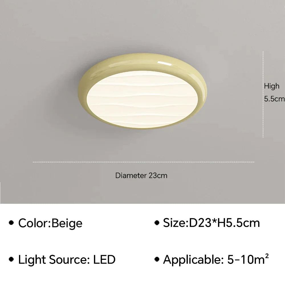 DecorBites™ LED Ceiling Light: Nordic Minimalist Design, Remote Control, for Bedroom, Living Room