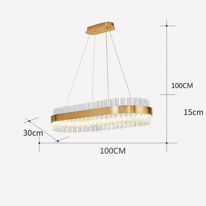 Lámpara colgante circular LED de cristal DecorBites™ para la decoración de la sala de estar y la cocina.