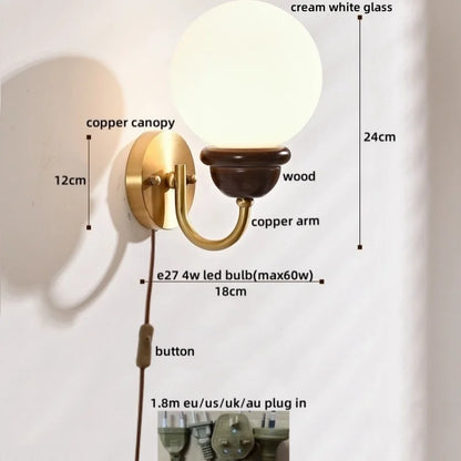 DecorBites™ Japanese Style LED Wall Lights 4W for Home Bathroom Bedroom Mirror Lighting