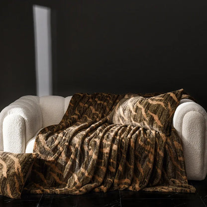 بطانية DecorBites™ المريحة على شكل أرنب صناعي مخملي من مخمل الحليب لتزيين الأريكة الفردية والقيلولة