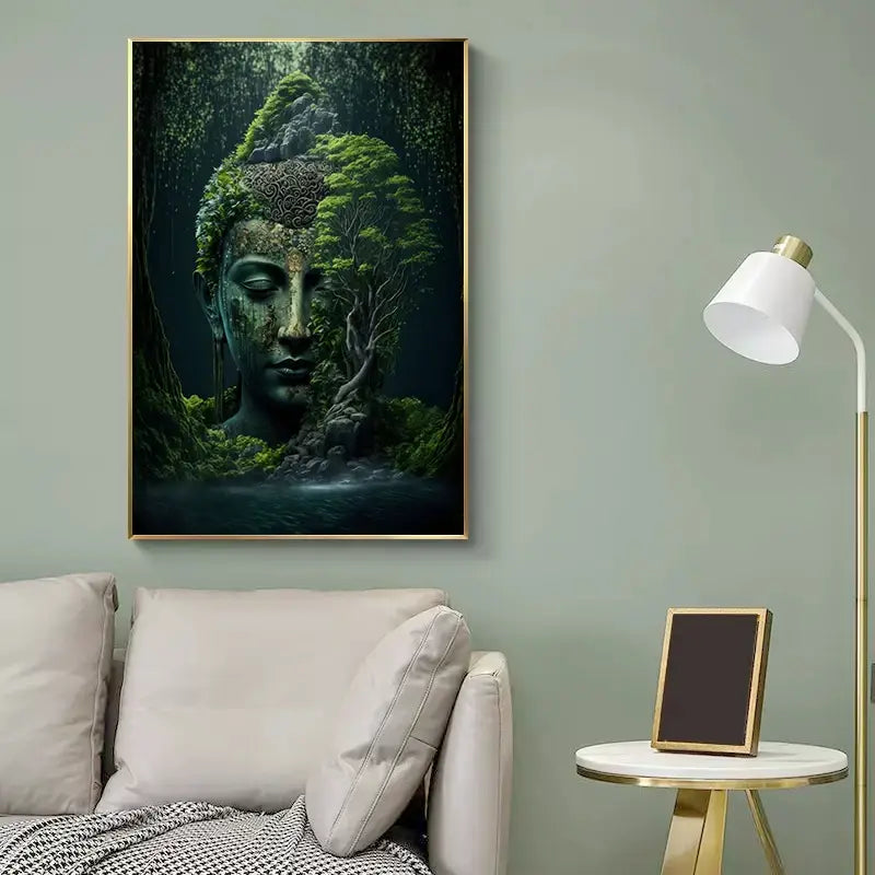 Decorbites™ Vintage Buddha-Leinwanddruck für die Wohnraumausstattung