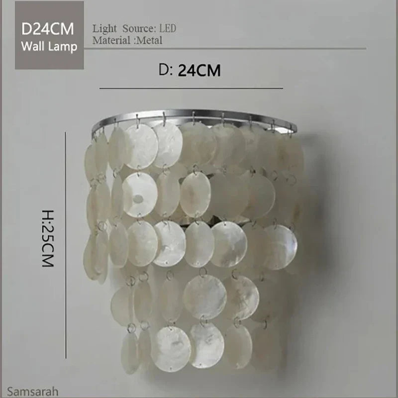 DecorBites™ Gold Chrome Metal Shell Chandelier for Restaurant Living Room Hotel Hall