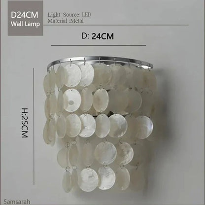 DecorBites™ Gold Chrome Metal Shell Chandelier for Restaurant Living Room Hotel Hall