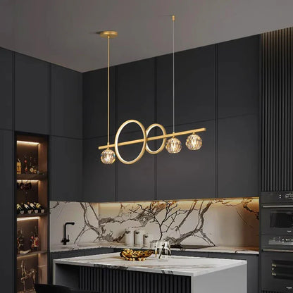 DecorBites™ Crystal Chandelier: Modern Luxury Pendant Light for Living Room, Dining Room, Ceiling Decor