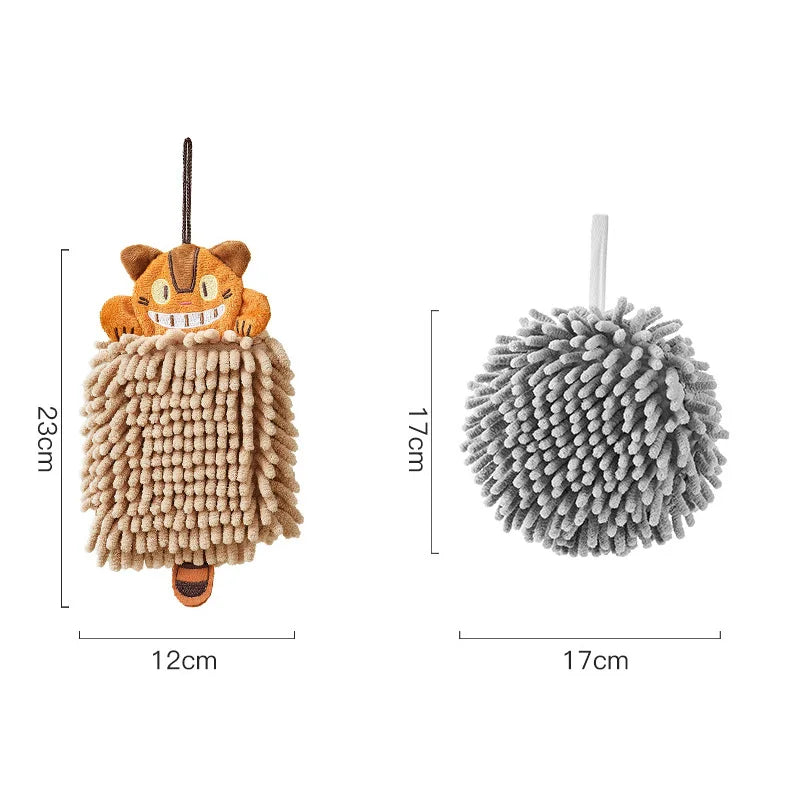 DecorBites™ Cat Kitchen Hand Towel Microfiber Chenille Super Absorbent Quick-dry Home Towel